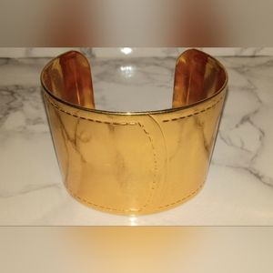 Monet gold tone cuff bracelet